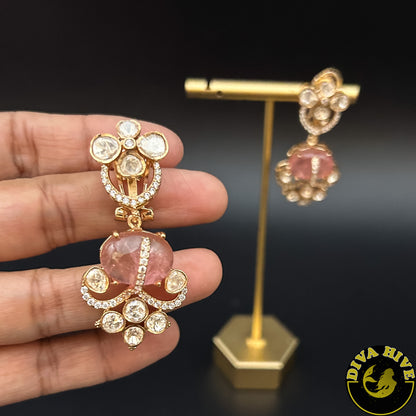 Sneh Moissanite Earring | Designer Earring | Exclusive Earring - Earring -Diva Exclusive, Earring, moissanite - Divahive