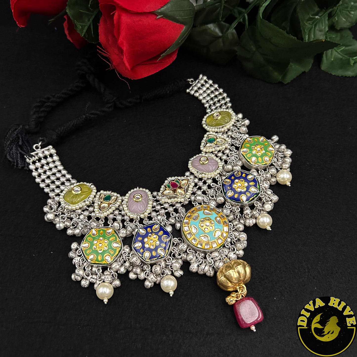 Malhari Fusion Necklace - Necklace -925Silver, Diva Exclusive, featured, Fusion, Necklace - Divahive