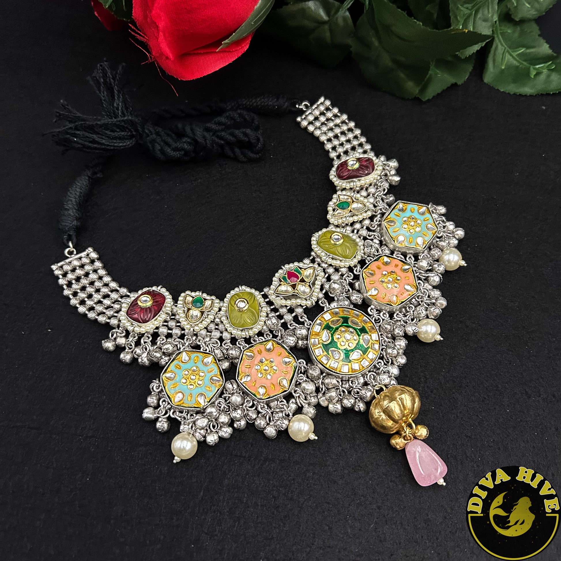 Malhari Fusion Necklace - Necklace -925Silver, Diva Exclusive, featured, Fusion, Necklace - Divahive