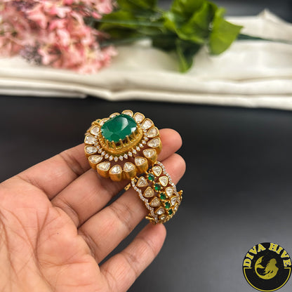 Sneh Moissanite Doublet Kada(Cuff)