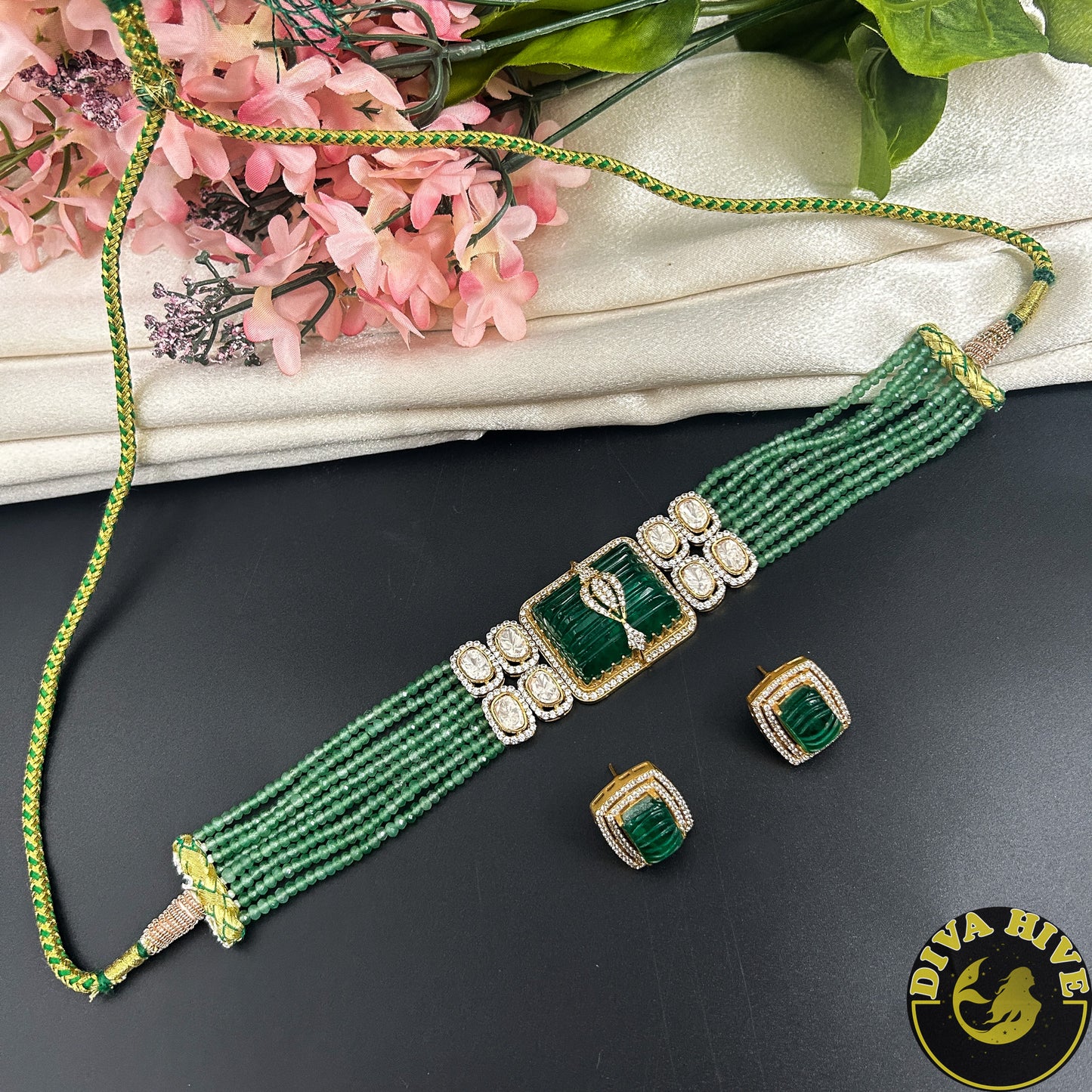 Veera Moissanite Choker Set