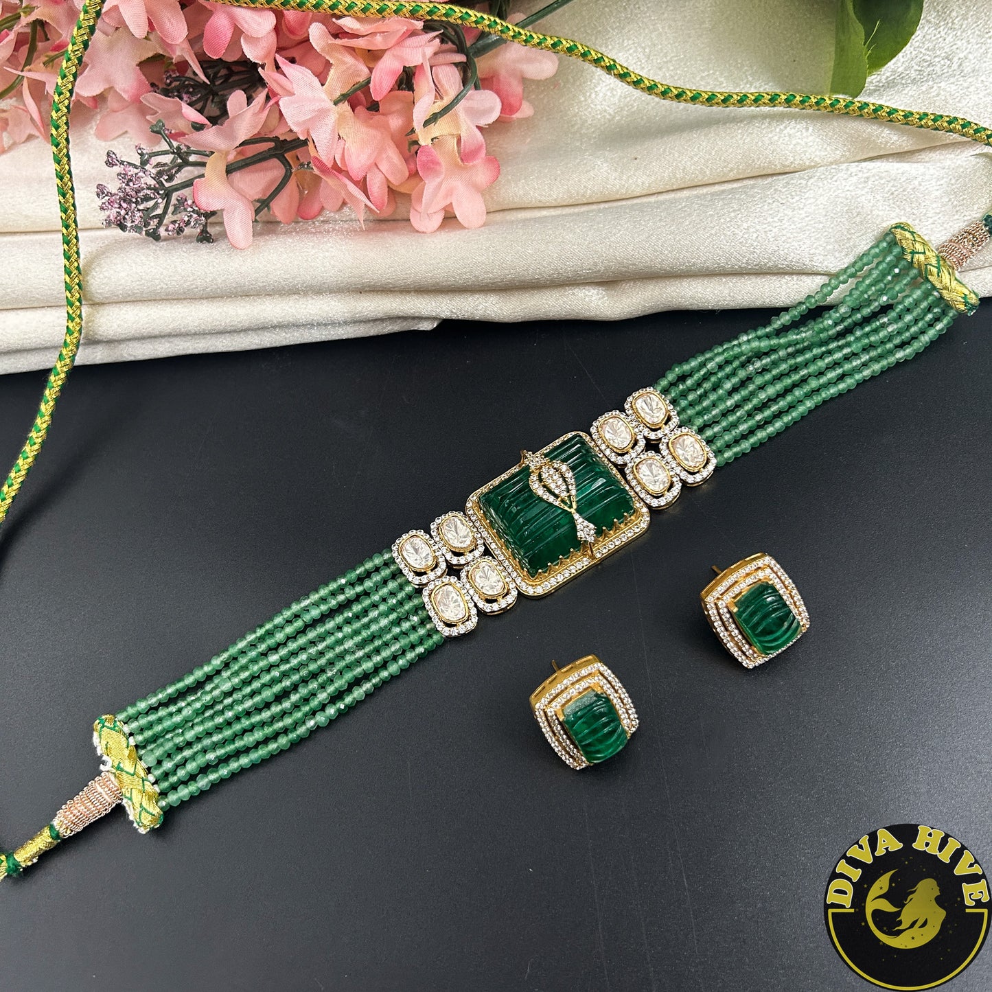 Veera Moissanite Choker Set