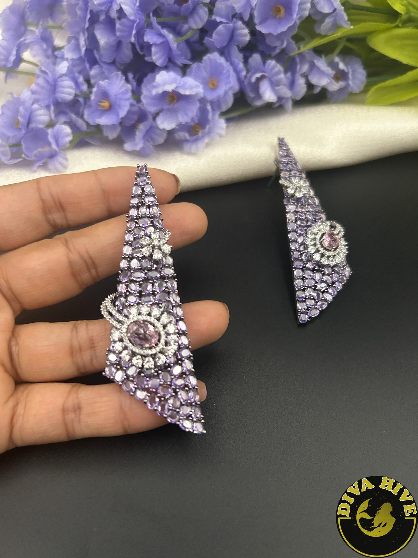 Panaah AD/CZ Earring