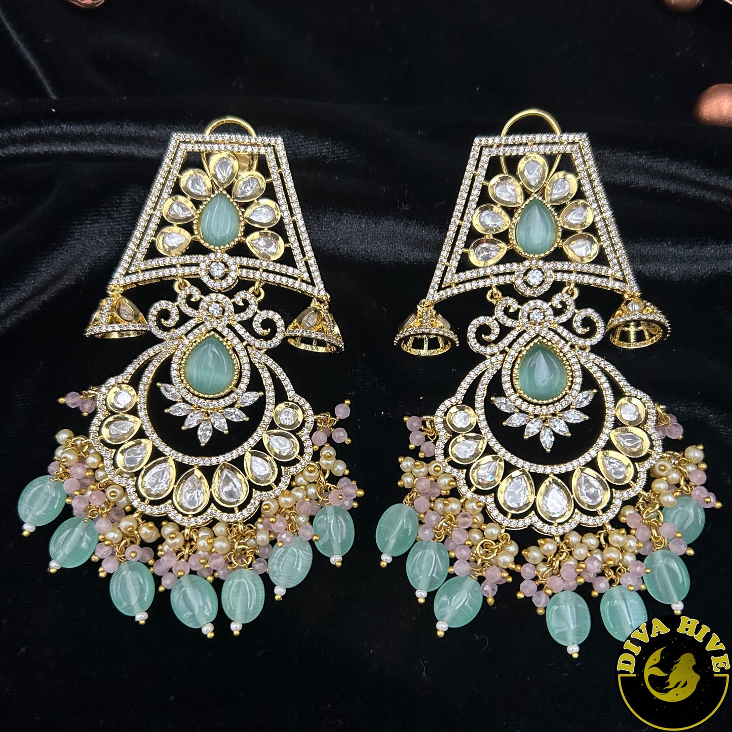 Moh Kundan Earring -  -Earring, Kundan - Divahive