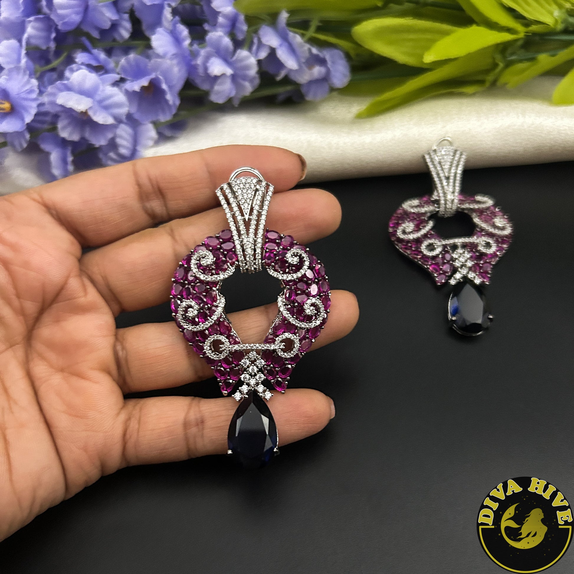 Ada AD/CZ Earring - Earring -["Earring","Kundan"] - Divahive