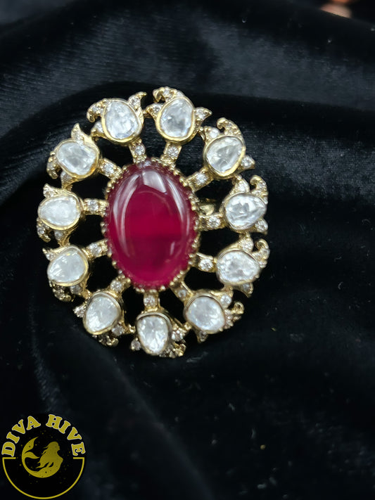 Kriti Ring - Finger Ring -Accessories, Diva Exclusive, Finger Ring, moissanite - Divahive