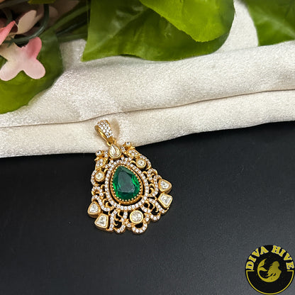 Kriti 22K Gold Plated Pendant Set