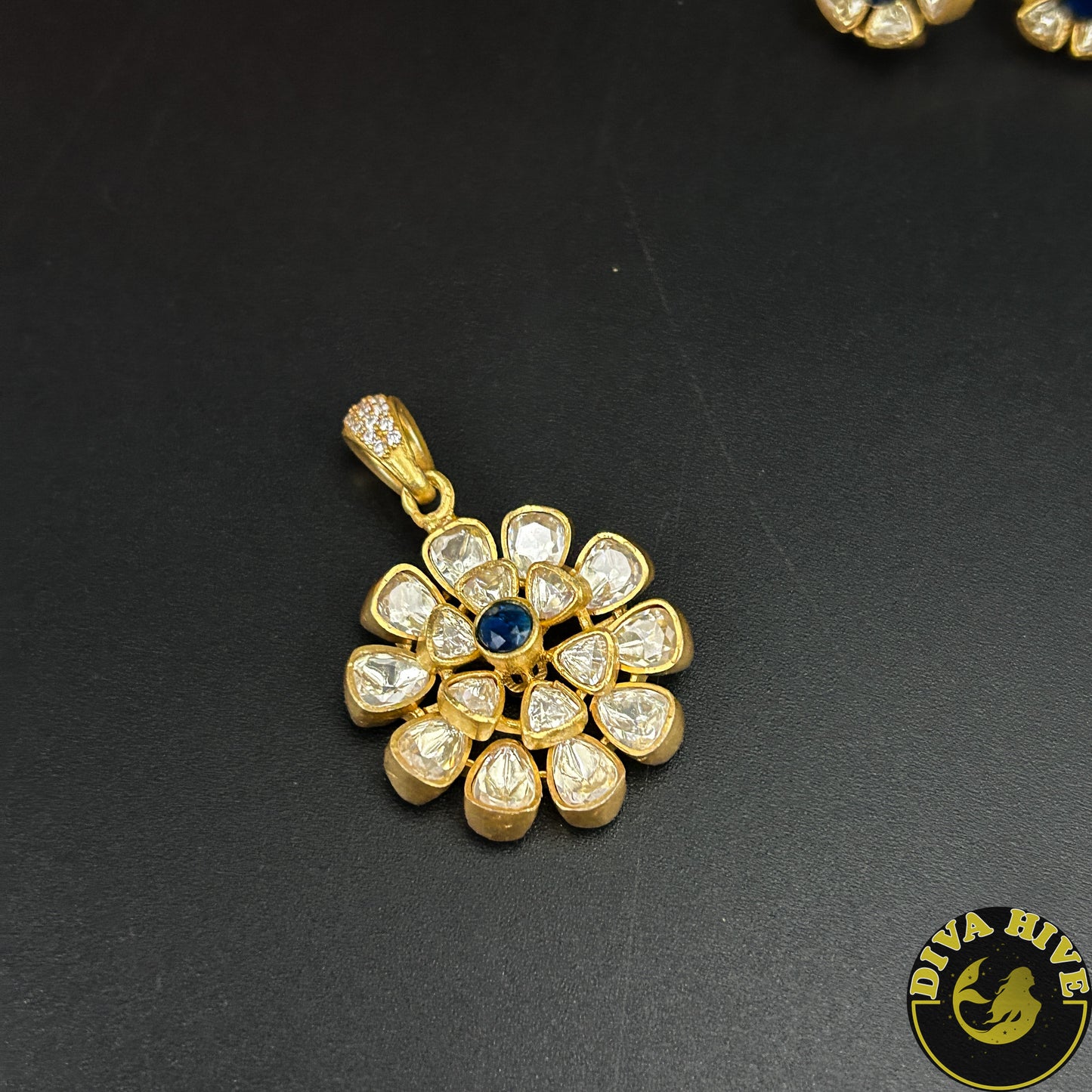Aarohi 22K Gold Plated Pendant Set