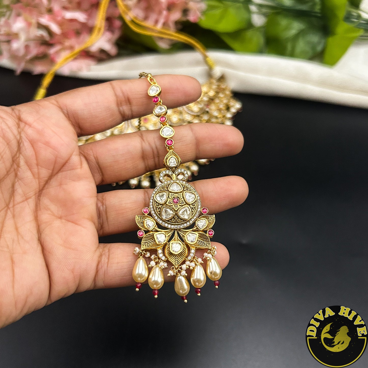 Riva 22K Gold Plated Moissanite Bridal | Semi Bridal Set
