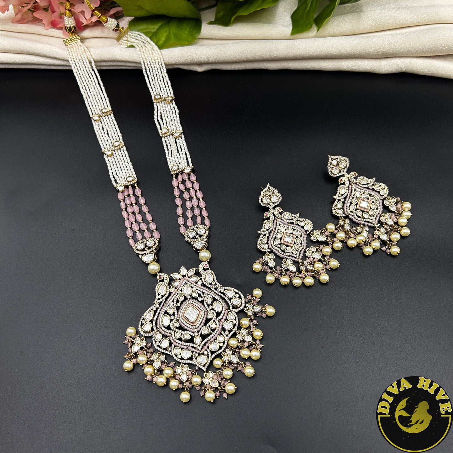 Sneh Long Premium Kundan Necklace Set