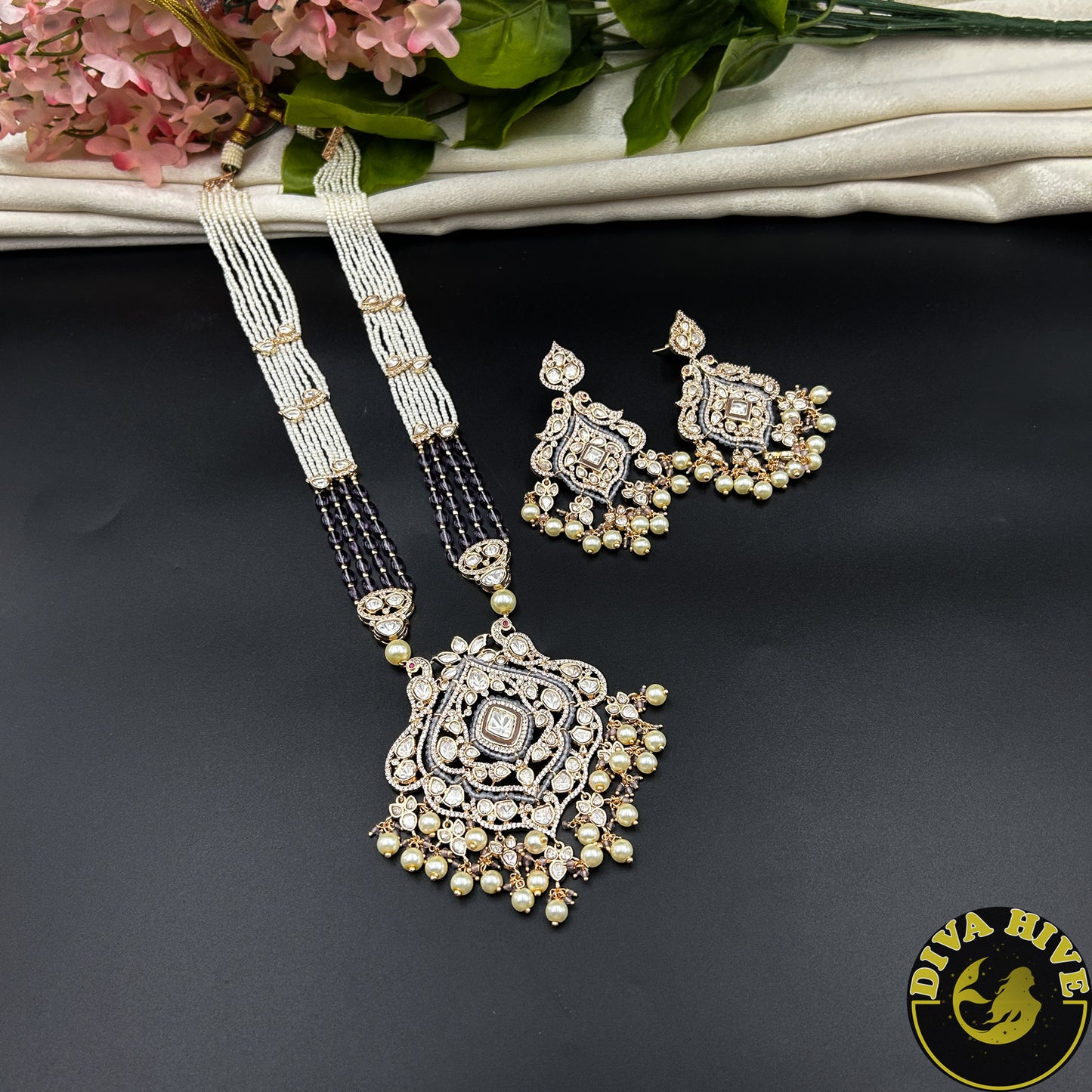 Sneh Long Premium Kundan Necklace Set
