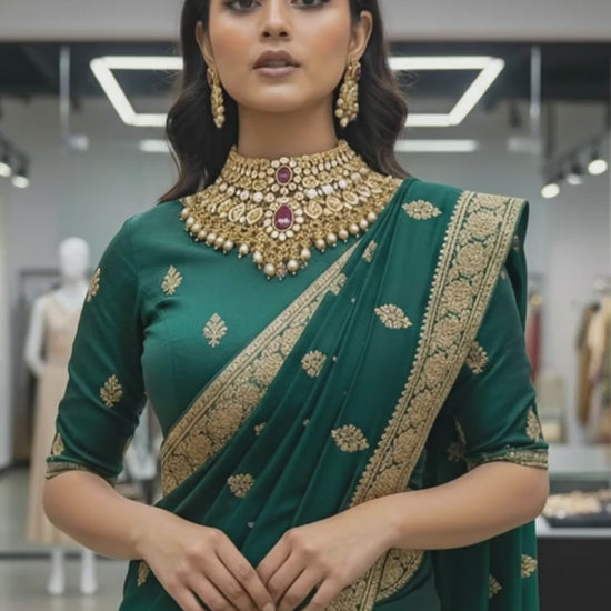 Haanya 22K Gold Plated Moissanite | Indian Jewelry Collection | DivaHive USA