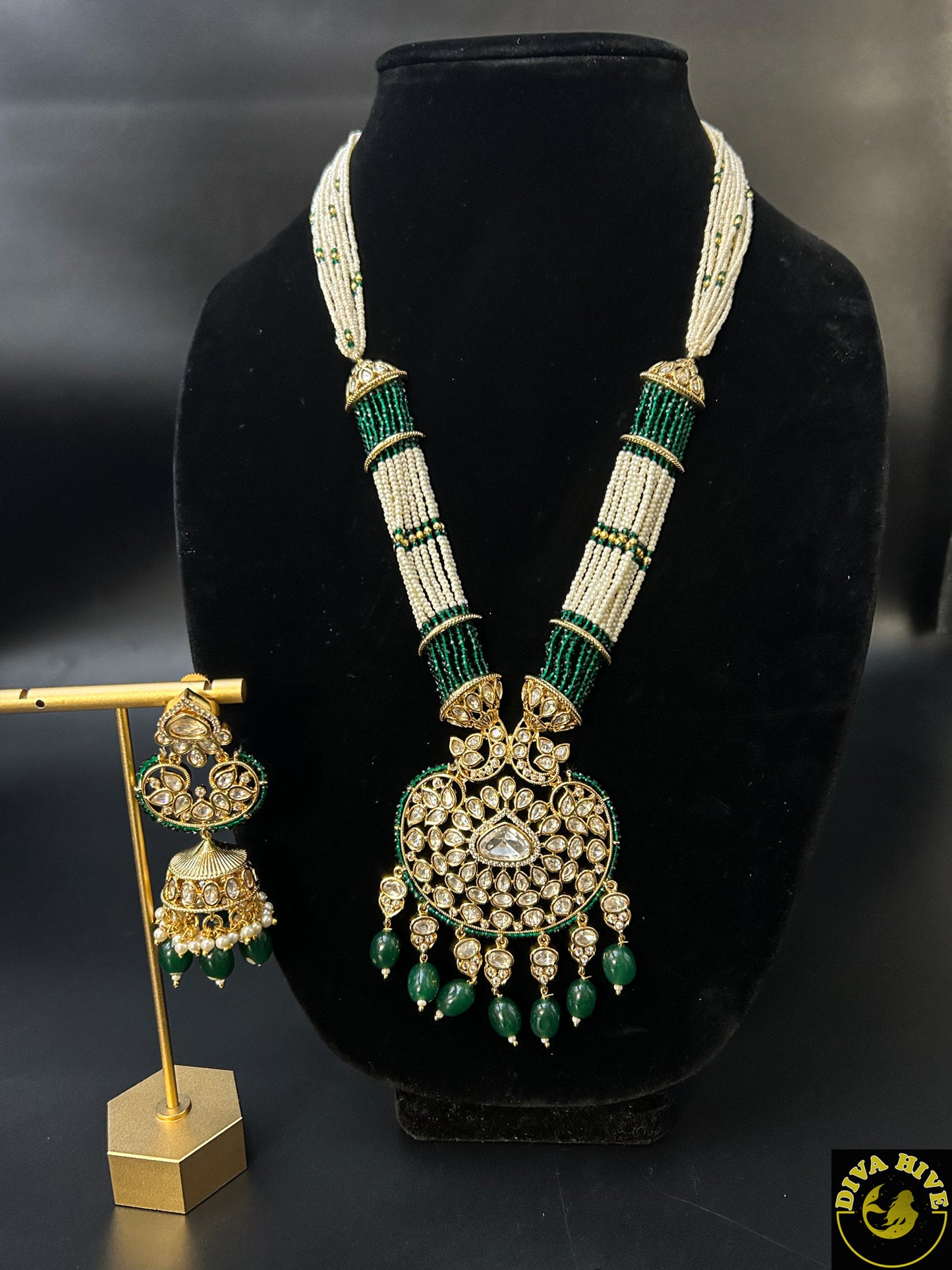 Delicate Kundan Necklace - Necklace -Kundan, Necklace - Divahive