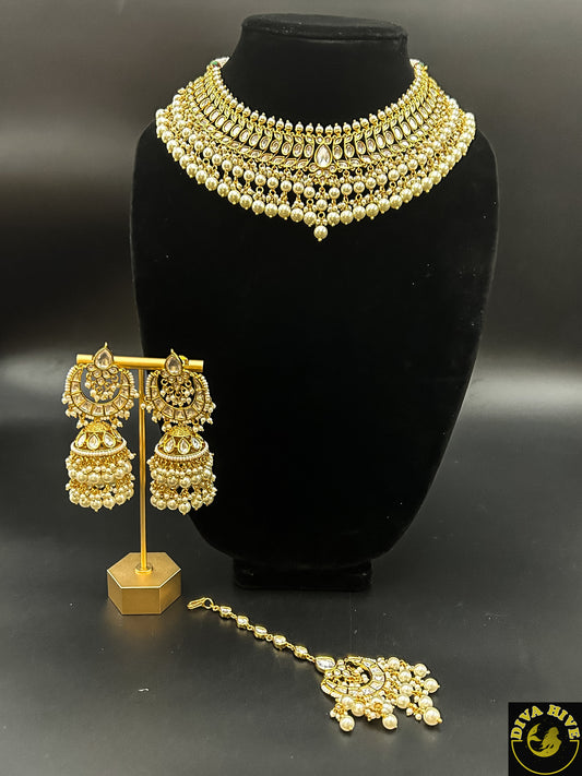 Statement Choker - Necklace -Choker, Kundan - Divahive